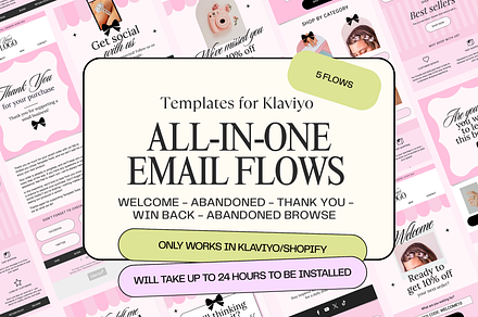 Pink Girly Klaviyo Email Templates