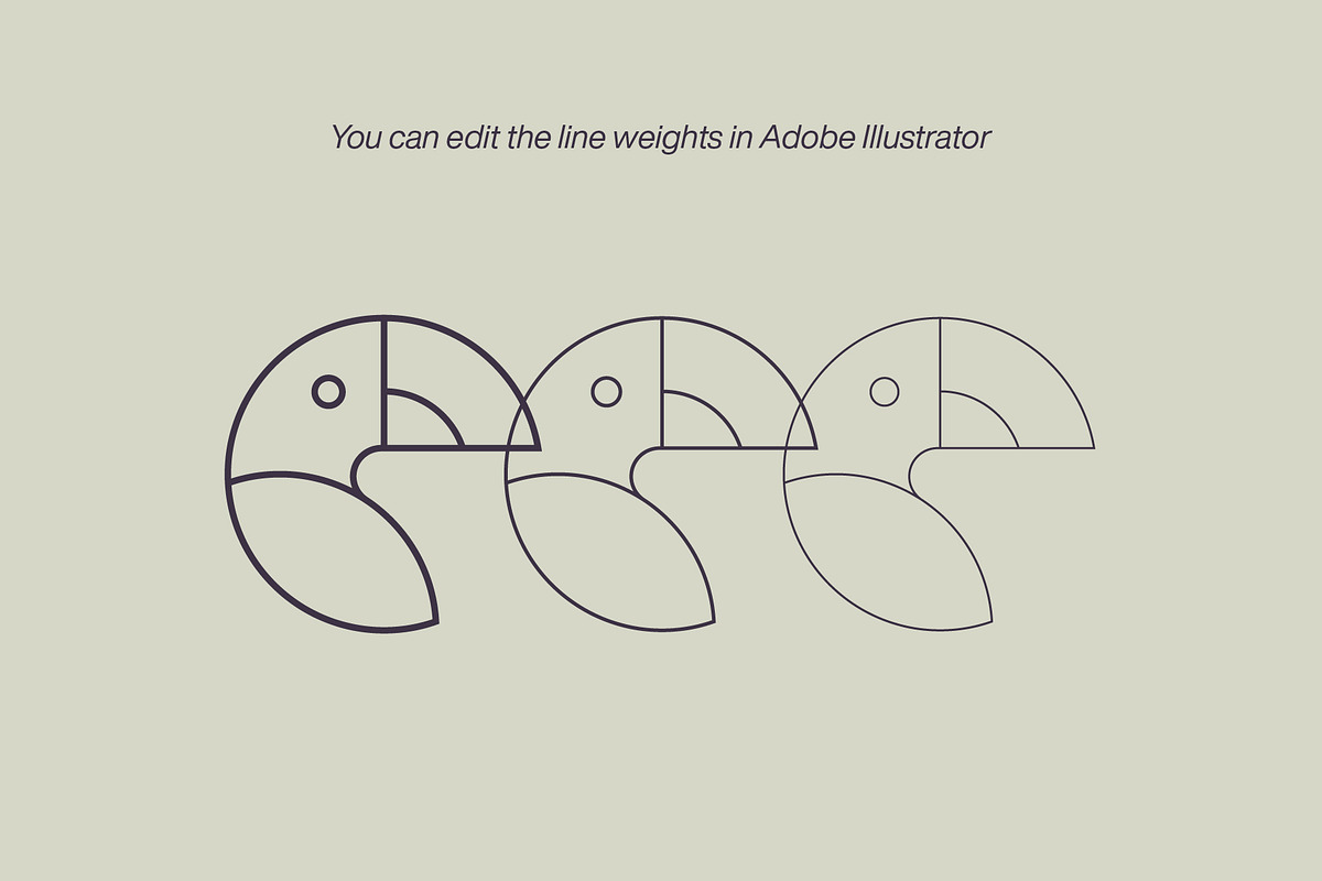 Animals - Outline Icons & Logos, a Branding & Logo Template by Paulina Sara Design (Photo 7 of 12)