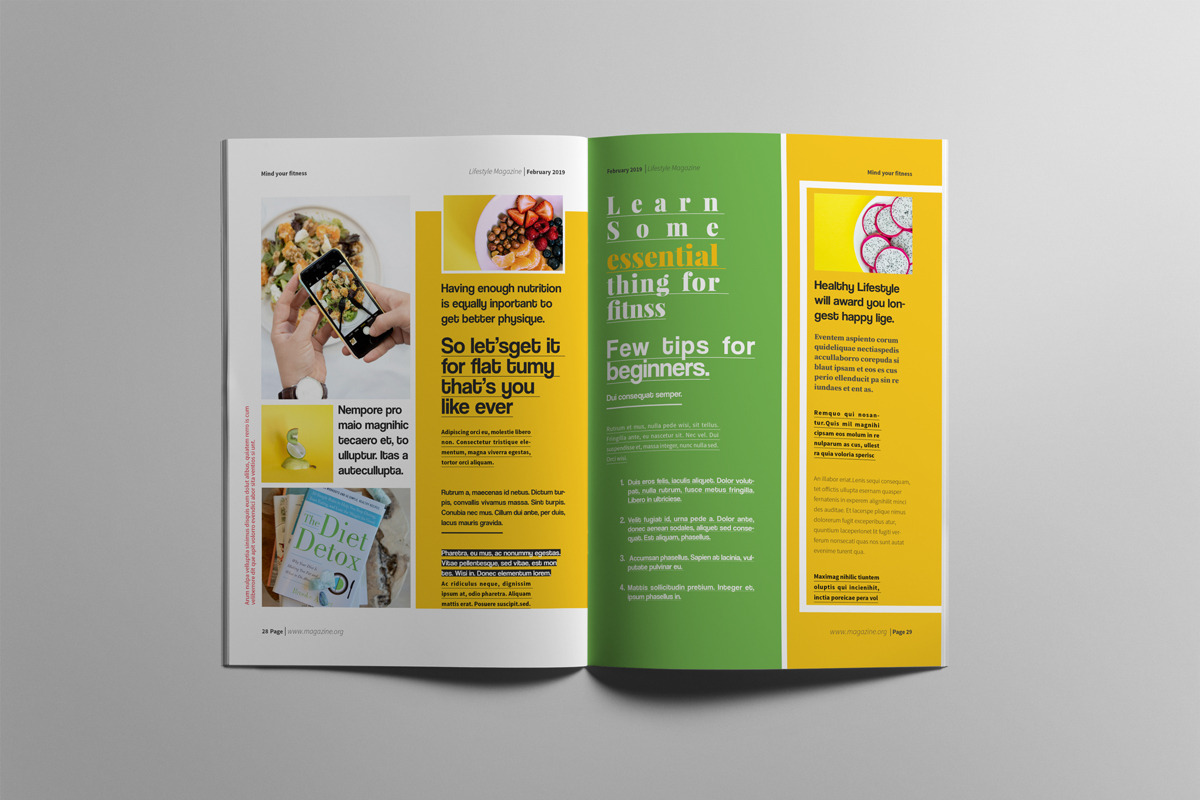 The Best Magazine Layout Design, a Magazine Template by Swayang (Photo 15 of 22)
