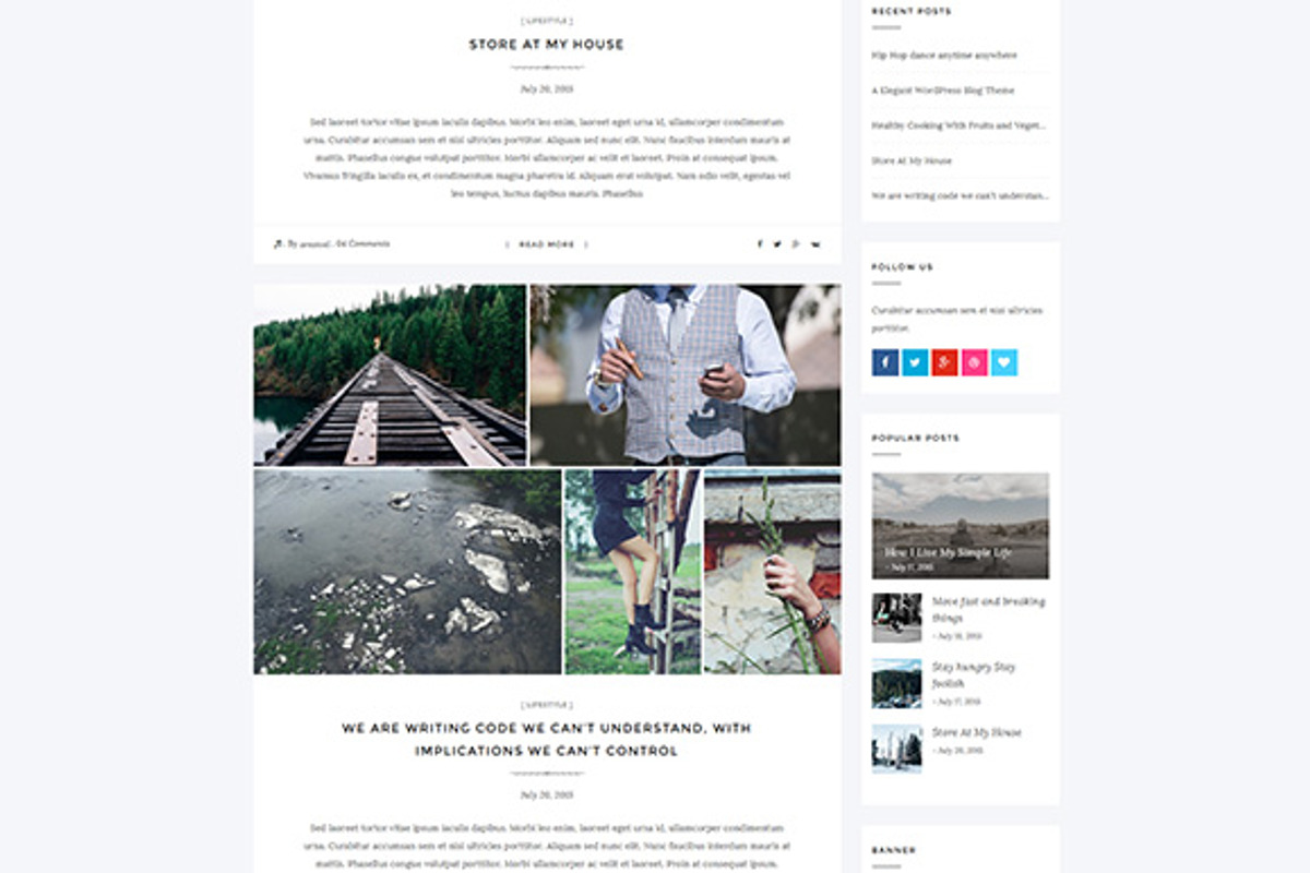 Aresivel -WordPress Blog Theme, a WordPress Template by myshopkit (Photo 6 of 14)