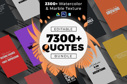 7300+ Quotes & Textures Bundle
