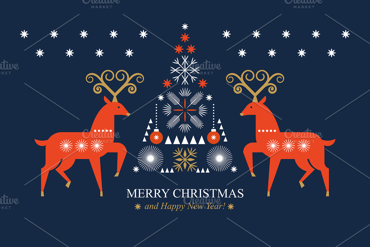 Christmas and New Year Ornament, a Seasonal Illustration by lenlis (Photo 2 of 5)