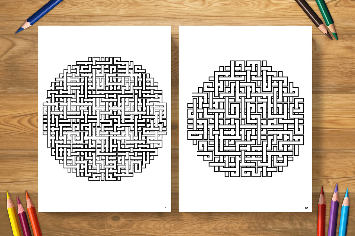 Round Bridge Mazes - 2 books (2025), an Illustration by Cruiz Studio (Photo 2 of 2)