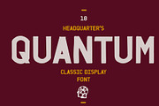 QUANTUM, a Sans Serif Font by Headquarters (Thumbnail 1 of 3)
