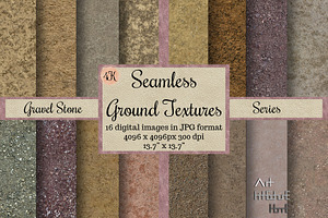 Seamless Ground Texture-Gravel Stone