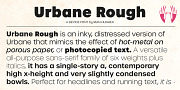 Urbane Rough, a Sans Serif Font by Device (Thumbnail 4 of 6)