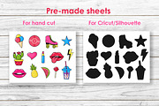 Retro pop art sticker bundle, an Object Illustration by JulyGart (Thumbnail 3 of 6)