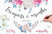 Wreaths and Bouquets collection, a Decorative Illustration by Eva Katerina (Thumbnail 1 of 7)