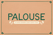PALOUSE | Hand Drawn Sans Serif Font, a Sans Serif Font by Victory Garden Studio (Thumbnail 1 of 3)