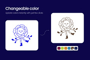95 Flower Doodles Hand-drawn Icons, an Outline Icon by Prosymbols (Thumbnail 7 of 11)