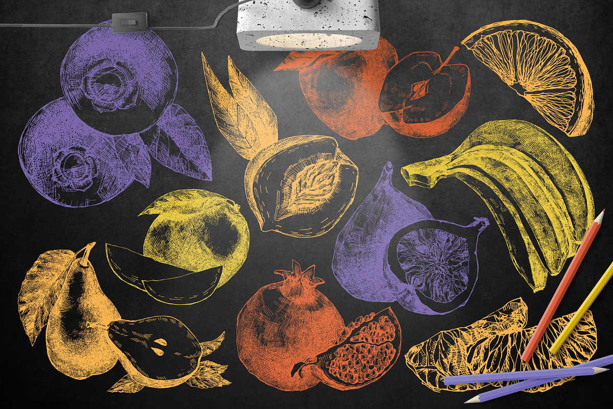 Delicious fruit collection, a Decorative Illustration by CARROTDESIGN (Photo 3 of 5)