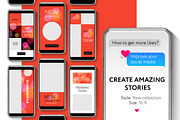 Editable Instagram Stories template, a Social Media Template by PREMIUMVECTOR (Thumbnail 3 of 3)