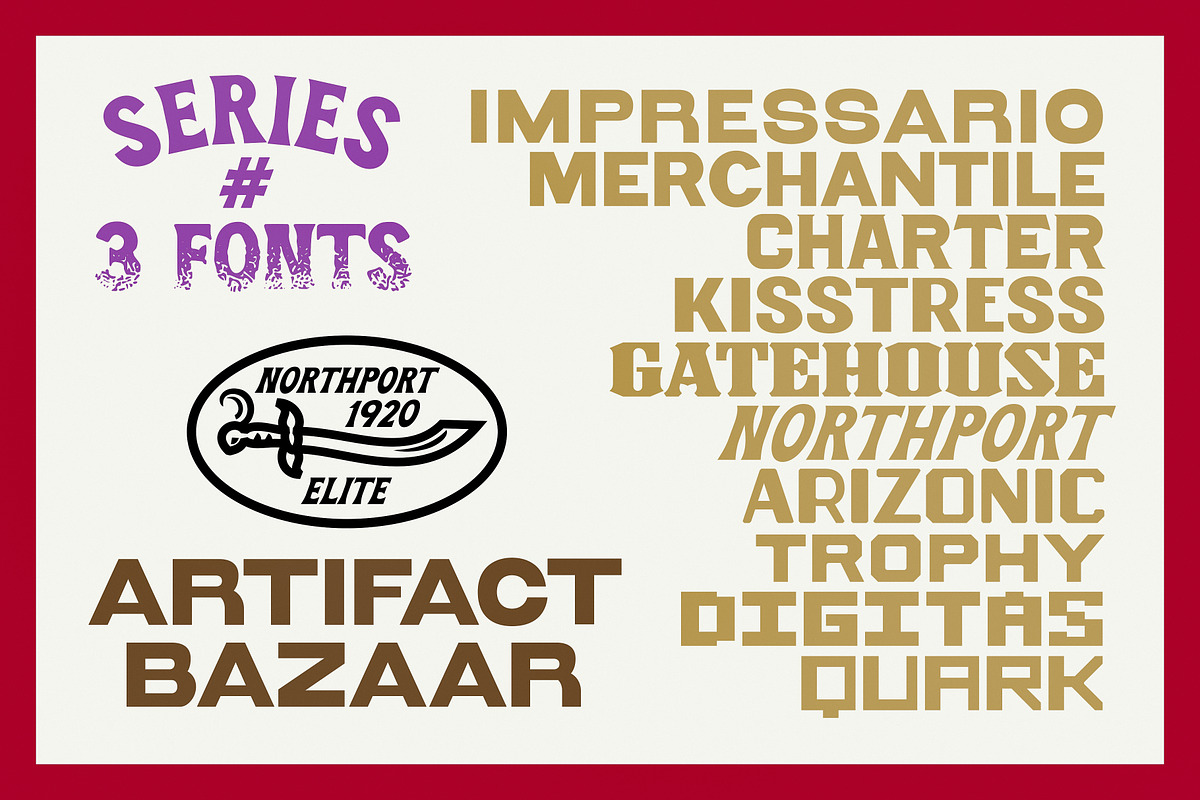 Northport | A Fun Flared Display, a Serif Font by Artifact Bazaar (Photo 6 of 6)