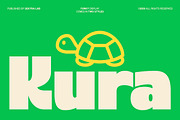 Kura – Funky Bold Display Sans Font, a Sans Serif Font by Sekyra Lab (Thumbnail 1 of 12)