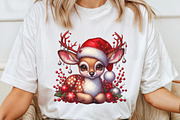 Cute Reindeer Christmas PNG, an Illustration by Craft Nest (Thumbnail 5 of 7)