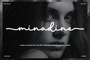 minadine, a Script Font by Essentials Studio (Thumbnail 1 of 9)