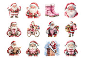 Pink Trendy Christmas Santa Png, an Illustration by SinaCreation (Thumbnail 2 of 7)
