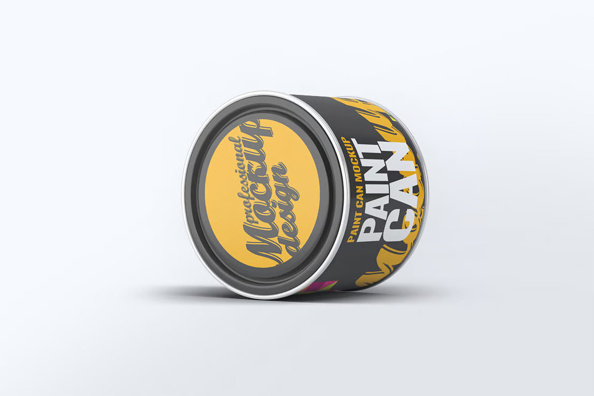 Paint Can Mockup, an Advertising Mockup by Hubzway (Photo 1 of 9)
