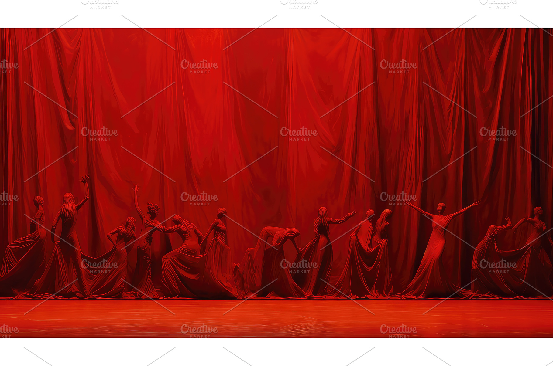 brushstroke art red background ai, an Arts & Entertainment Photo by pikepicture