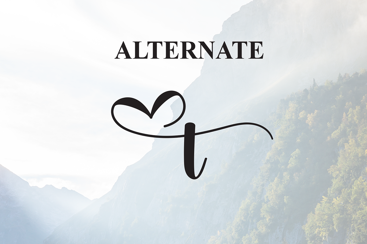 Mountain | Script Font, a Handwritten Font by Scratchones (Photo 8 of 9)