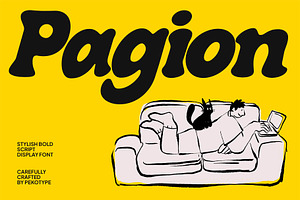 Pagion - Bold Stylish Script Font