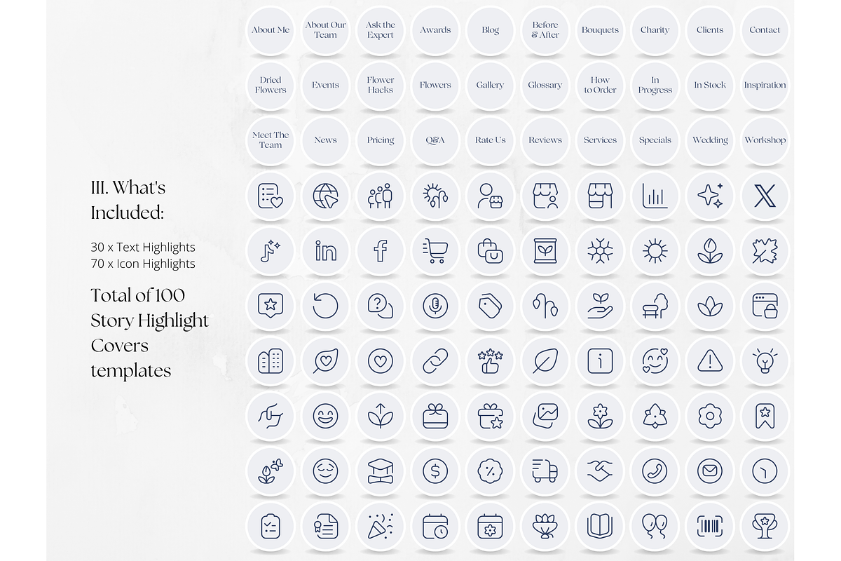 300 Floral Social Media BUNDLE, a Social Media Template by PatternLab. (Photo 4 of 9)