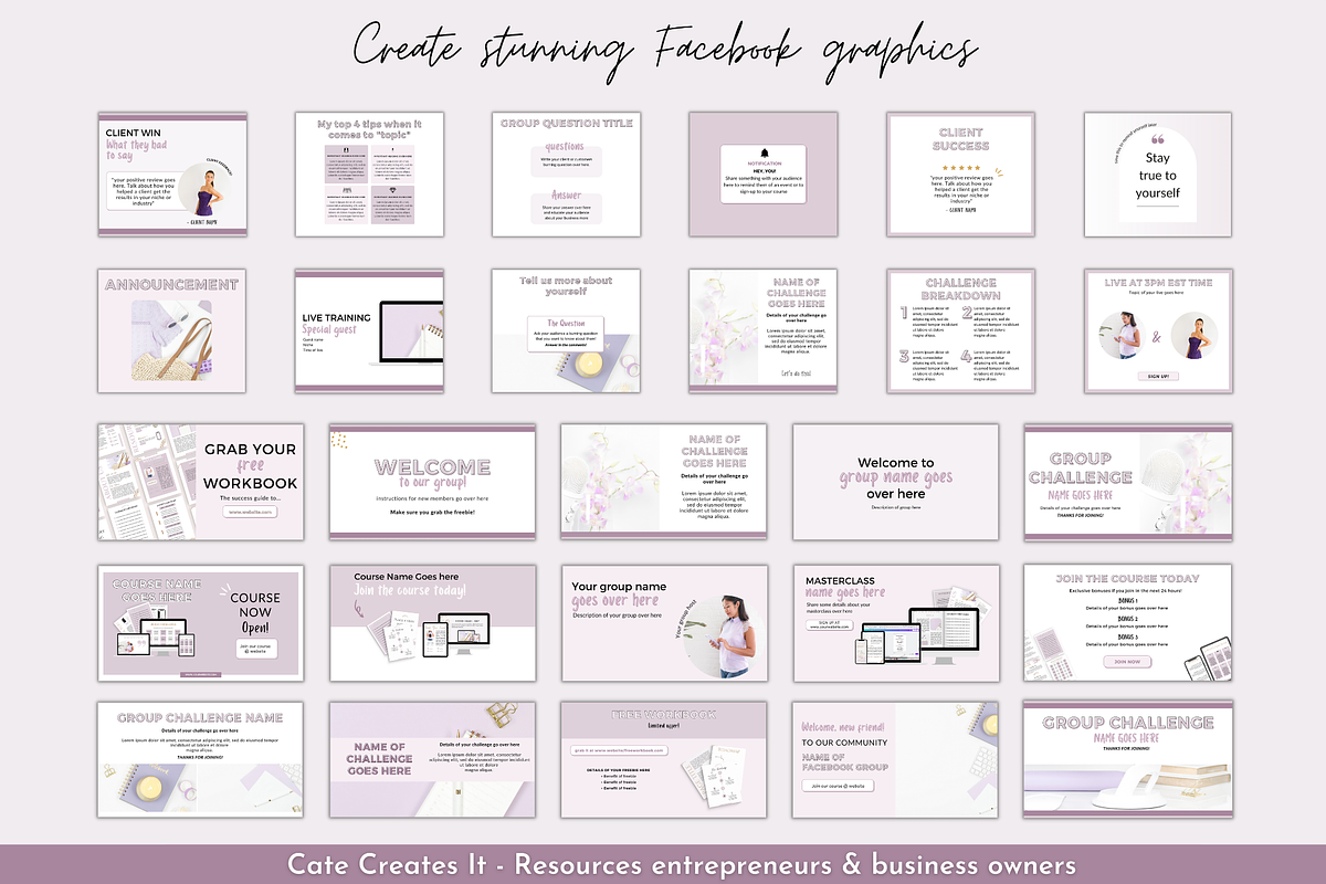 Facebook Group Templates Canva, a Social Media Template by Cate Creates (Photo 6 of 9)