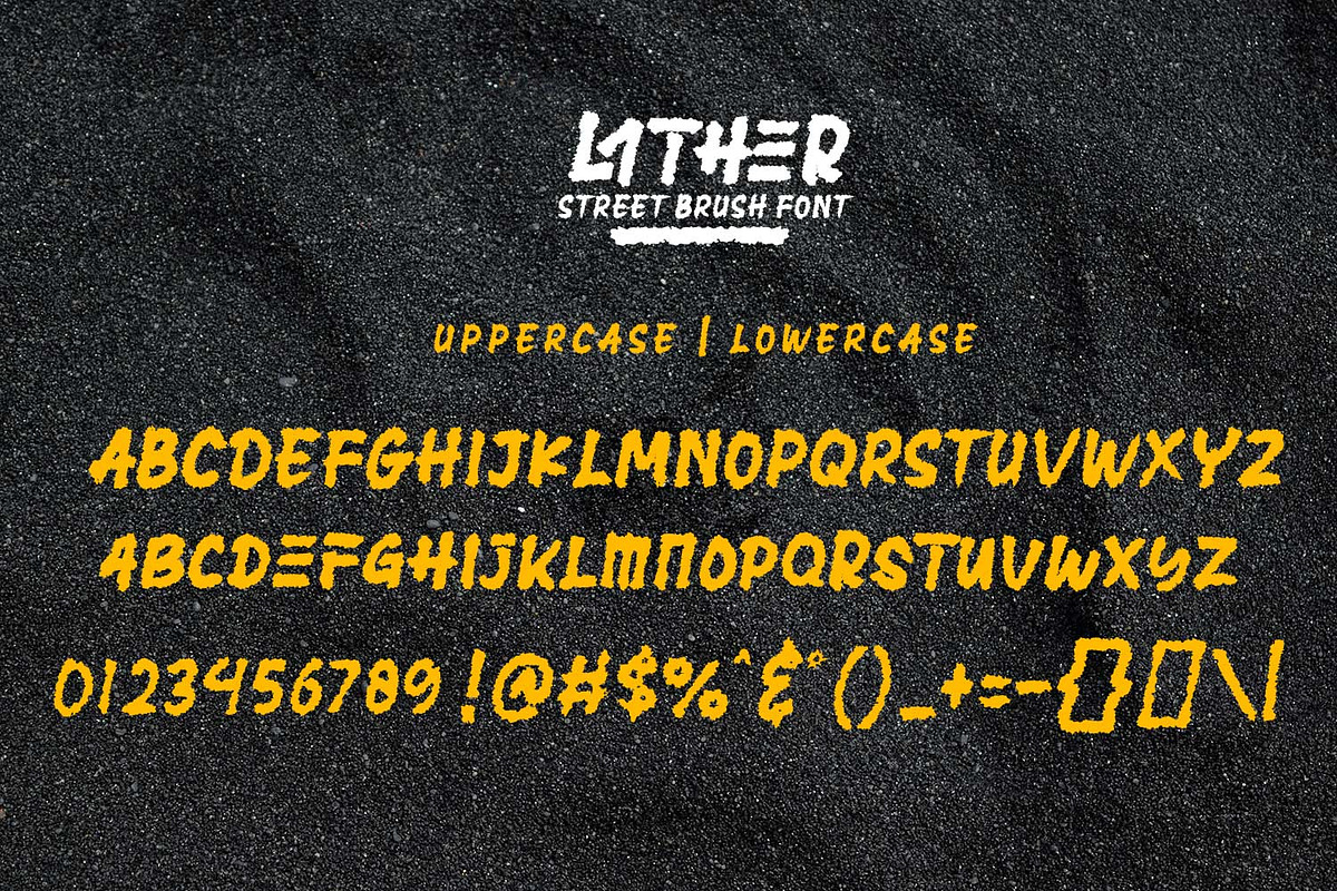 Lather – Street Brush Font, a Handwritten Font by kangfont Studio (Photo 4 of 11)