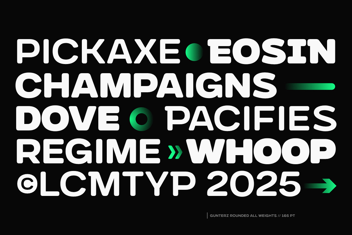 Gunterz Rounded, a Sans Serif Font by Locomotype (Photo 4 of 13)