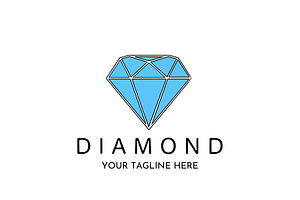 Diamond Logo Design Jewelry Crystal