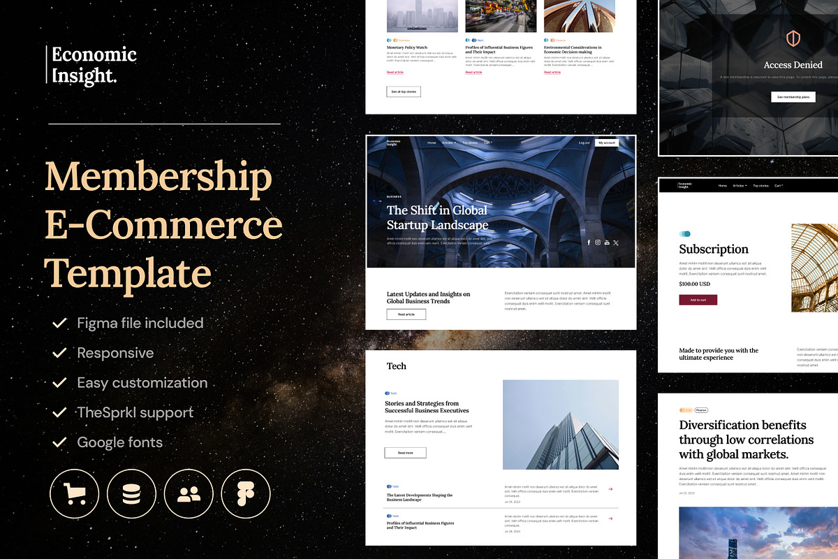 EconomicInsight - Finance Template, an UI Kit Template by EGO Creative Innovations (Photo 5 of 5)