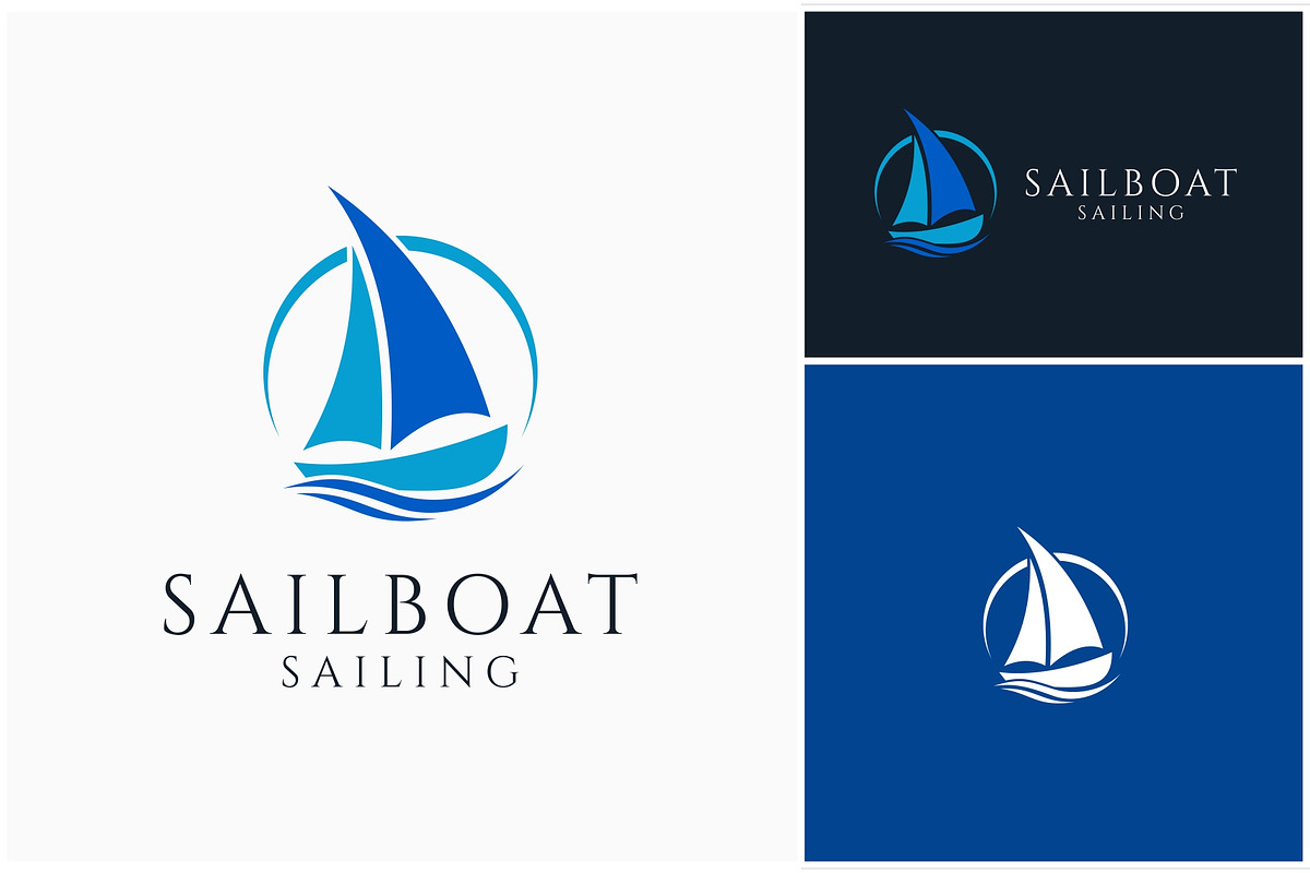Sailboat Cruise Ocean Logo, a Branding & Logo Template by ika trisiana (Photo 2 of 2)