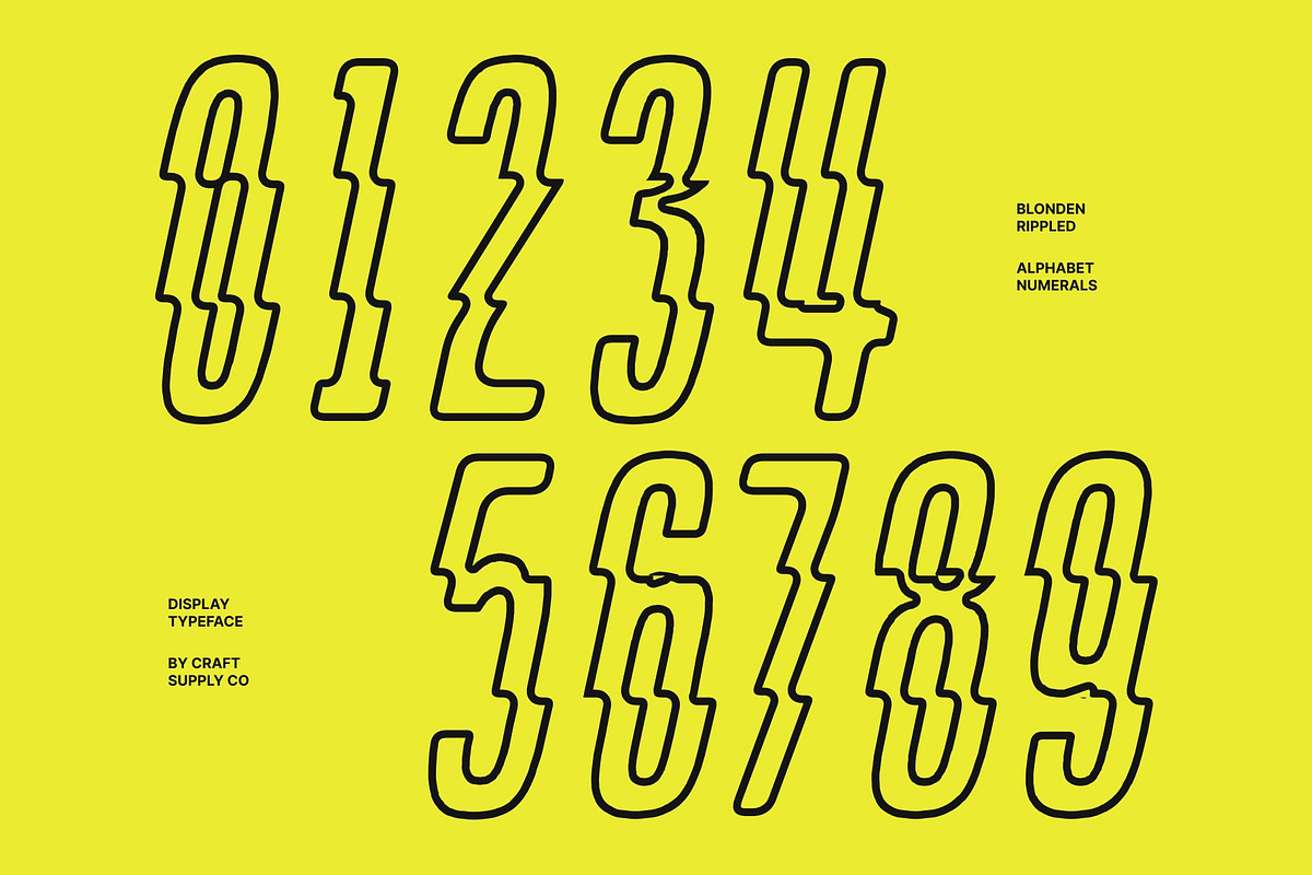 Blonden Rippled, a Sans Serif Font by Craft Supply Co. (Photo 6 of 8)