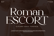 Elegant Serif - Roman Escort, a Serif Font by Font Liner (Thumbnail 1 of 14)