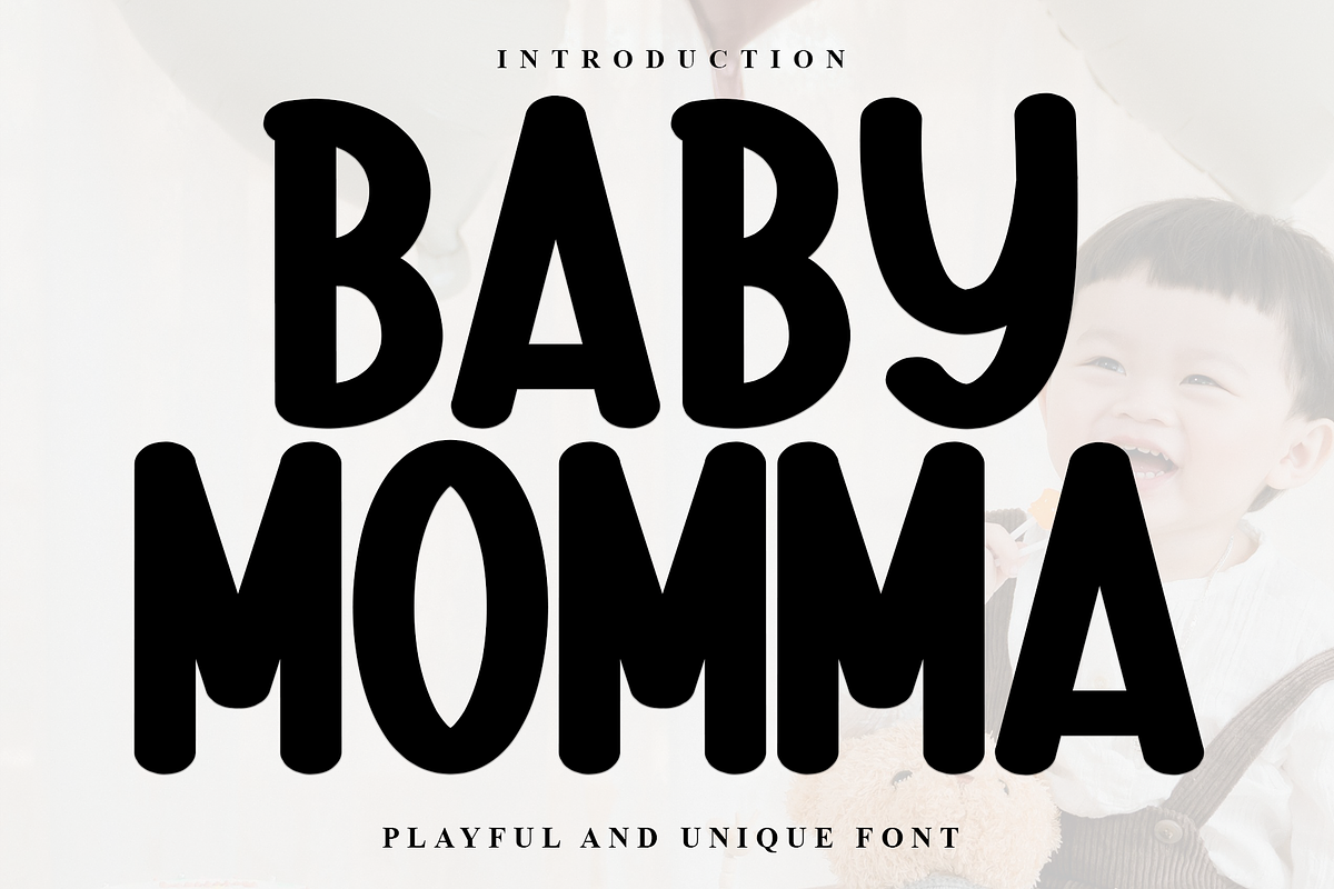 Baby Momma, a Sans Serif Font by InermediaSTUDIO (Photo 1 of 8)