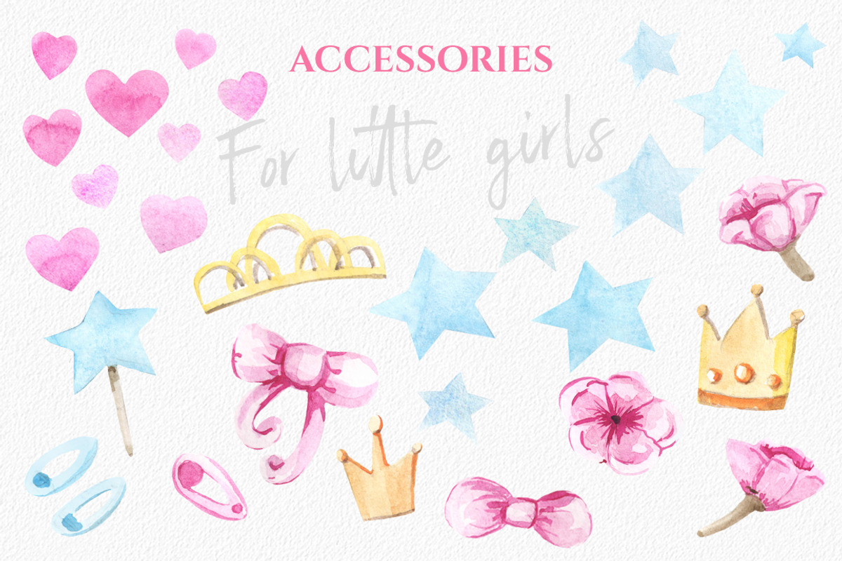 Little girls and pink flowers, a Decorative Illustration by Luba Vega (Photo 5 of 7)