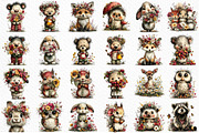 Summer Woodland Animals Clipart, an Illustration by Craft Nest (Thumbnail 6 of 12)