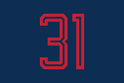 The Professor Numeral Set, a Sans Serif Font by Port Design Company (Thumbnail 4 of 5)