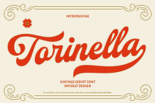 ED Torinella - Vintage Script Font by  in Fonts