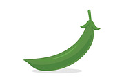 Green Peas and Pea Pods Vector Set, an Object Graphic by Gomolach (Thumbnail 2 of 7)