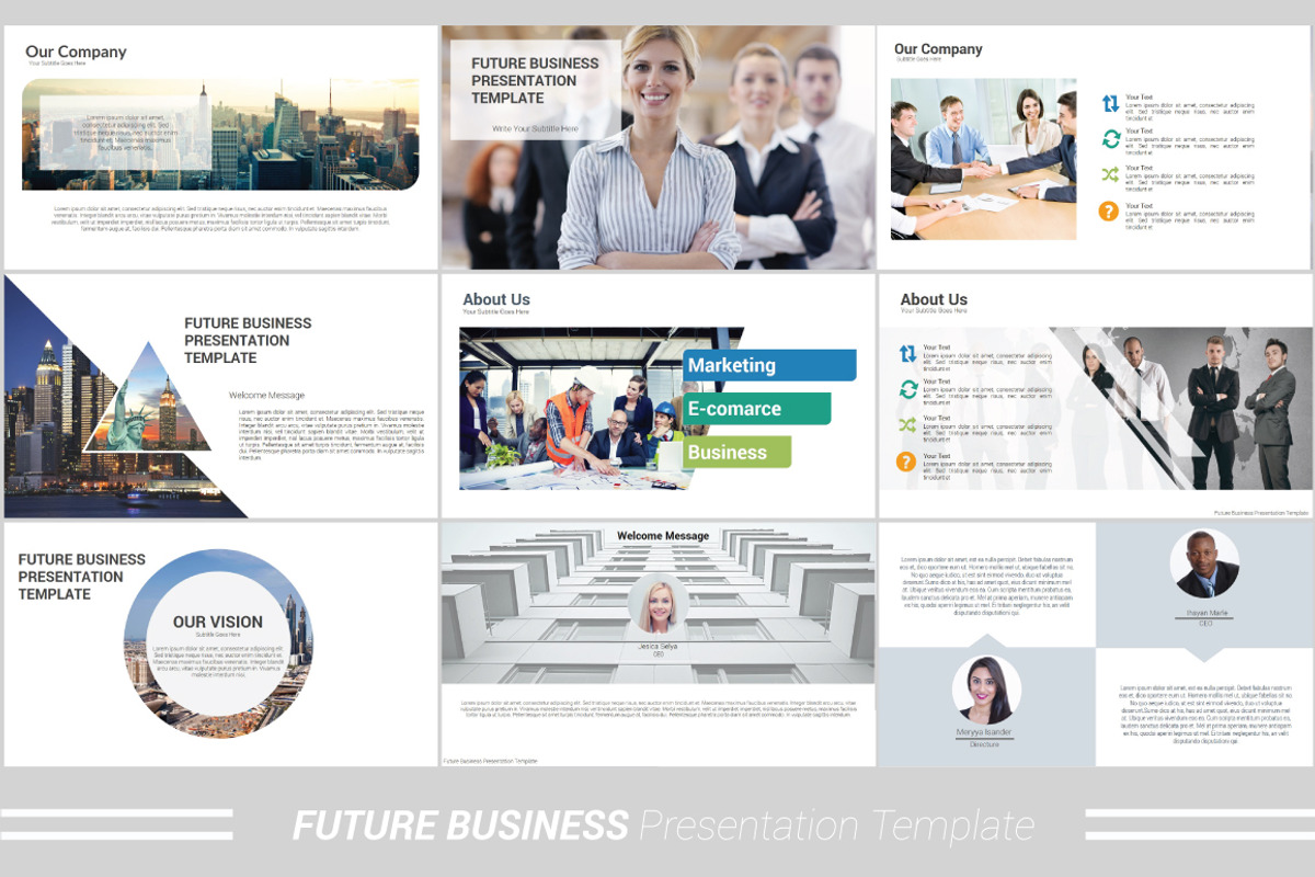 Future Business Powerpoint Template, a Presentation Template by Presentation Official (Photo 3 of 29)
