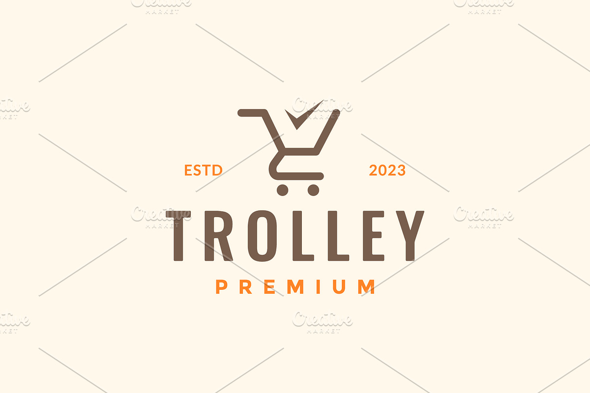 trolley buying bucket logo, a Branding & Logo Template by devastd