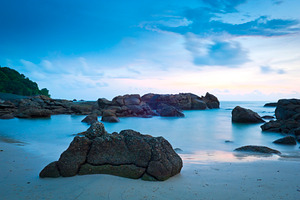 Beach at Dusk, a Nature Photo by THP Creative