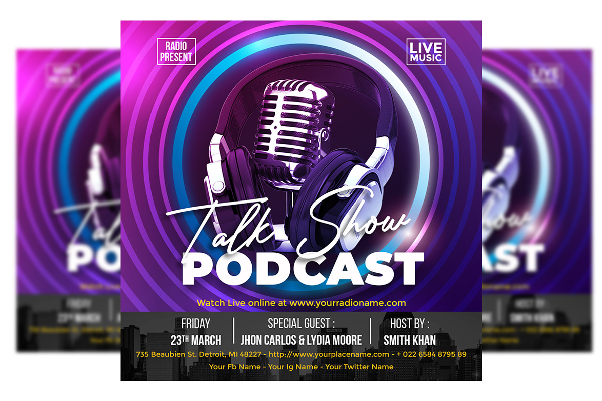 Talk show, a Flyer Template by imadeDesign (Photo 2 of 3)
