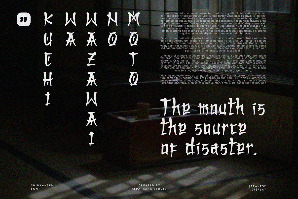 Shinkansen - Display Font, a Script Font by Alpaprana (Photo 5 of 9)