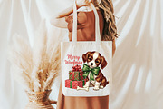 Vintage Christmas PNG, Dog, an Illustration by Libby Wishes (Thumbnail 5 of 6)