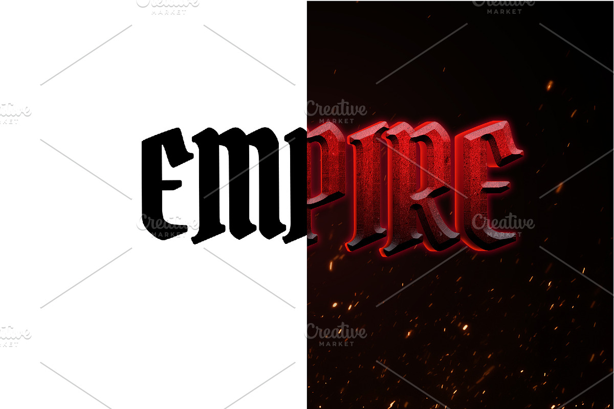 Gothic Text Effect, a Layer Style Add-On by alexdndz