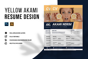 Yellow Akami CV & Resume