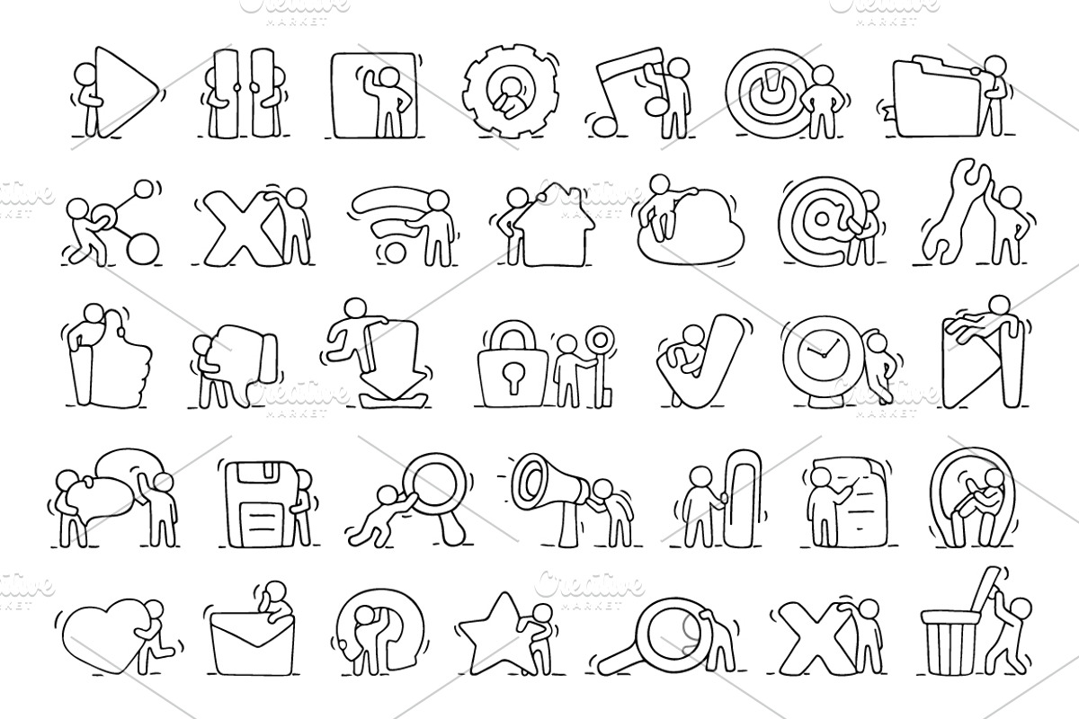 Cartoon social media icons, an Icon by Sapunkele (Photo 2 of 2)