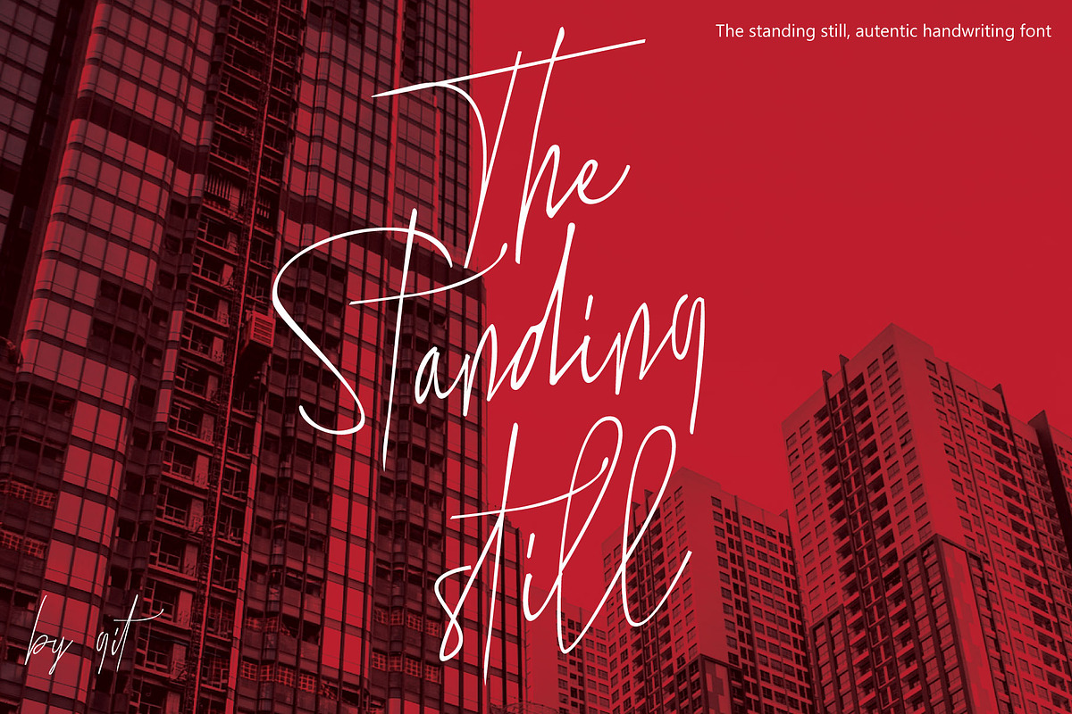 The Standing Still, a Script Font by Gittype (Photo 12 of 12)